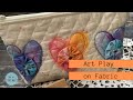 Art Play on Fabric, A Watercolor Painted Pouch