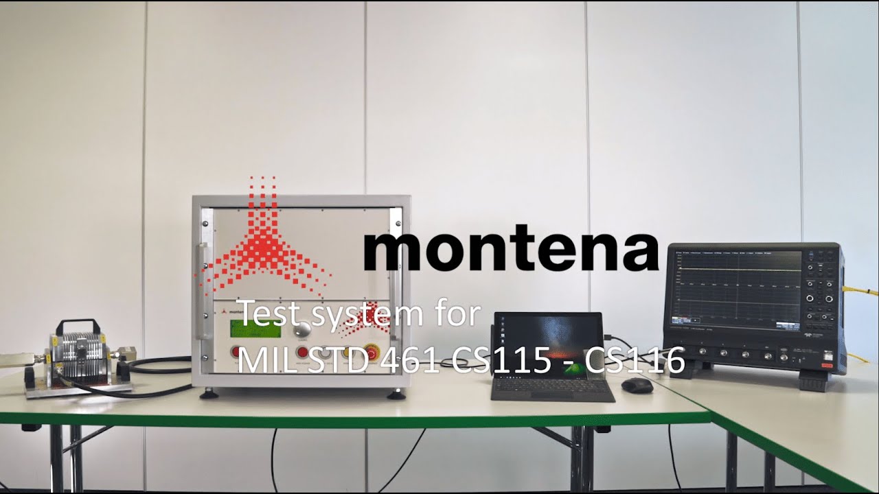 Test system for MIL-STD-461 CS115-CS116