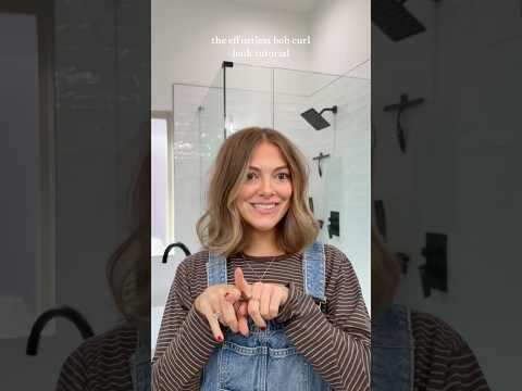 BOB CURL TUTORIAL !! #bobhaircut #bobcurls #bobhair #bobhairstyle