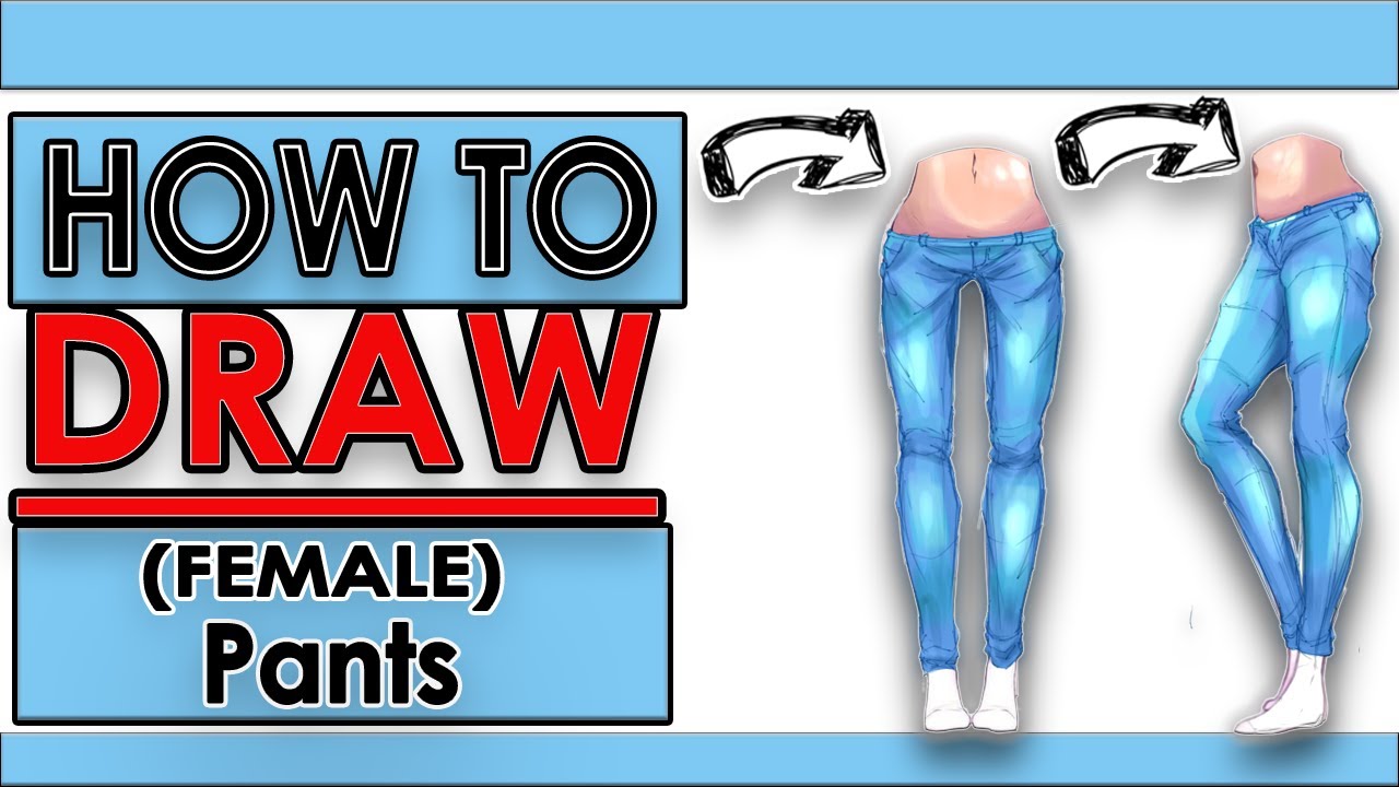How To Draw | Jeans/Jeans Shorts/Cargo Pants/ & Leggings | Folds/Wrinkles/Creases on Girls