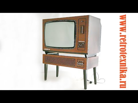 Spalvotas televizorius "Horizontas 723" SSSR 1977 m.
