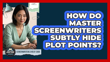 How Do Master Screenwriters Subtly Hide Plot Points? - Screenwriter
