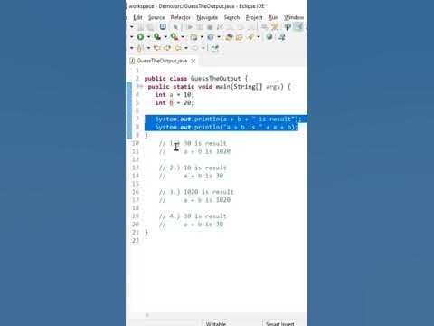 Java Program | Guess the output #coding #interview #javaprogram # ...