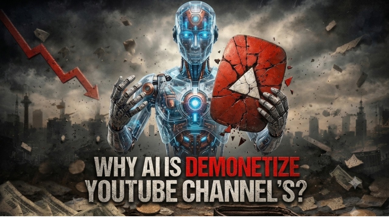 Demonetize Why AI Is Demonetize YouTube Channel's? | AI Channels Banned Fix🥺 - YouTube
