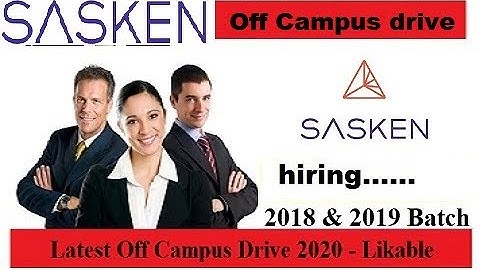 Sasken Off Campus Drive 2020 for Associate Software Engineer | B.E/B.Tech | 04 January 2020