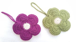How to crochet Bag, Easy Crochet Mini Flower Bag