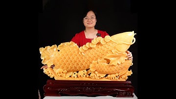 Tượng cá rồng ngọc hoàng long 102 cm