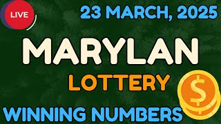 Maryland Midday Lottery Results For - 23 Mar, 2025 - Pick 3 - Pick 4 - Pick 5 - Powerball -Cash4life
