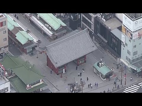 人波消えた週末　外出自粛「テレビで見る渋谷と違う」