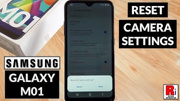 How to Reset Camera Settings on Samsung Galaxy M01
