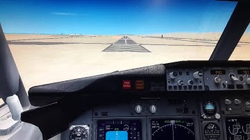 FSX B737 Landing with altitute callout...!!!!