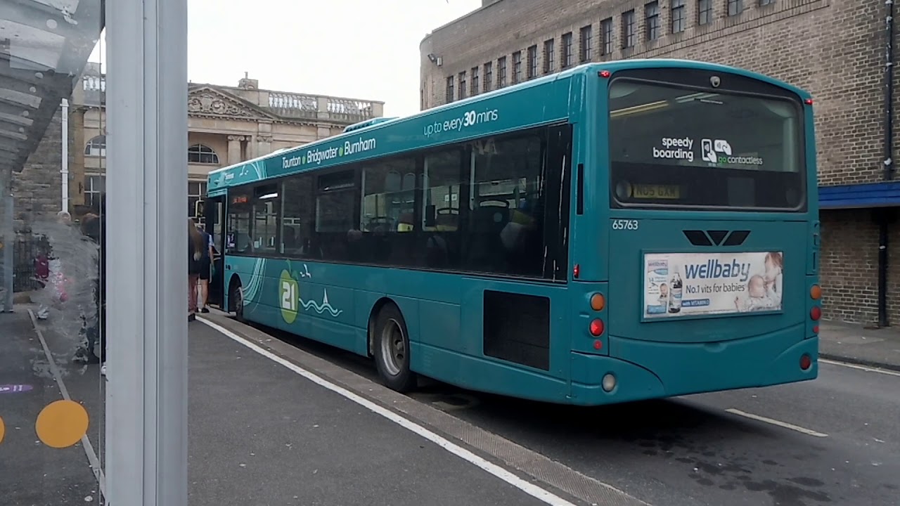 A bus at Taunton Town centre today. 15.6.2020. YouTube A bus at Taunton Town centre today. 15.6.2020. YouTube