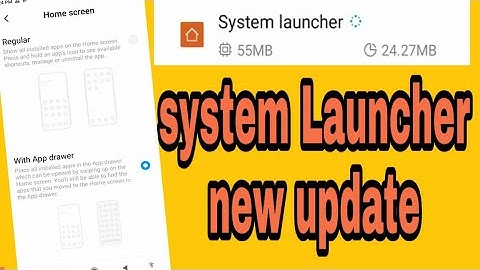 MIUI system Launcher new official update app drawer &  icon size