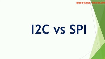 I2C VS SPI || Interview Question