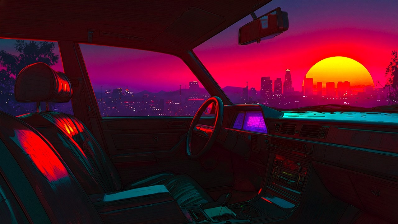 POV: сейчас 1985 год, и ты едешь домой под дождём 🌧️ (Retro Synthwave Mix)