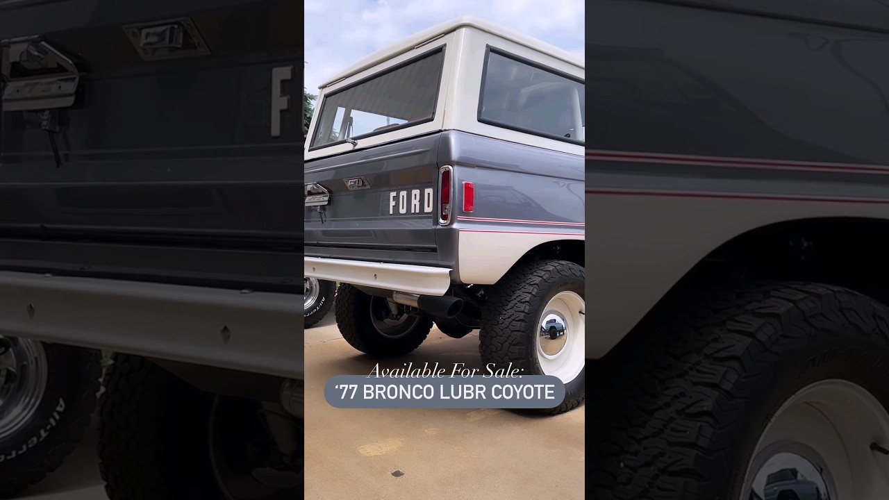 FOR SALE: Maxlider-Built 1977 Tungsten Grey Gen-3 Coyote Bronco!
