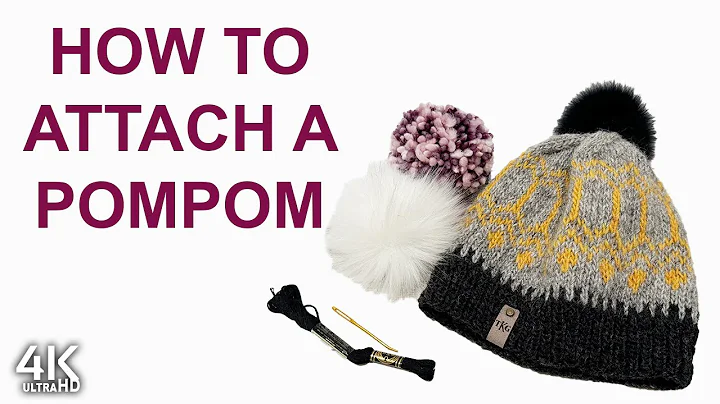 How to Attach a Pom-pom to a Knit Hat | Step-by-step Pom-pom Attachment Tutorial Review