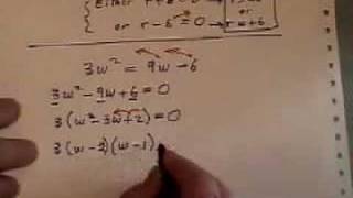 Quadratics by Factoring