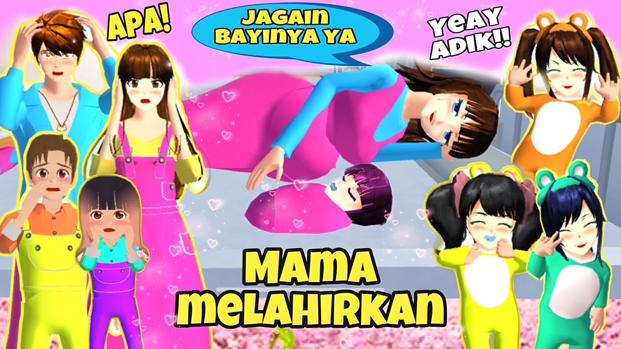 YUTA MIO BABY AYLINE Jagain BAYI KEMBAR 5 MAMA HAMIL MELAHIRKAN - DRAMA SAKURA SCHOOL SIMULATOR SSS