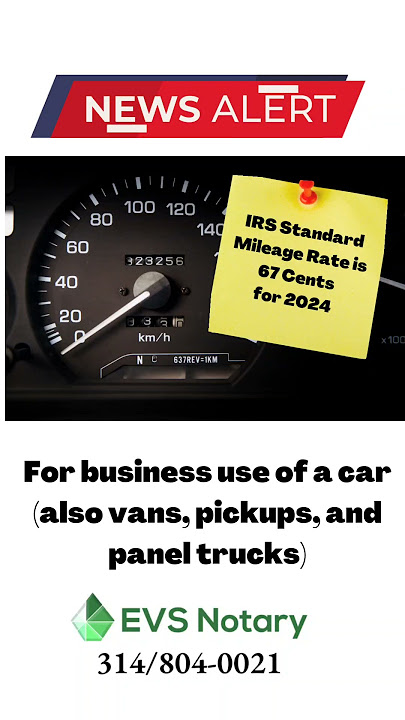 2024 IRS Standard Mileage Rates Update #mobilenotary