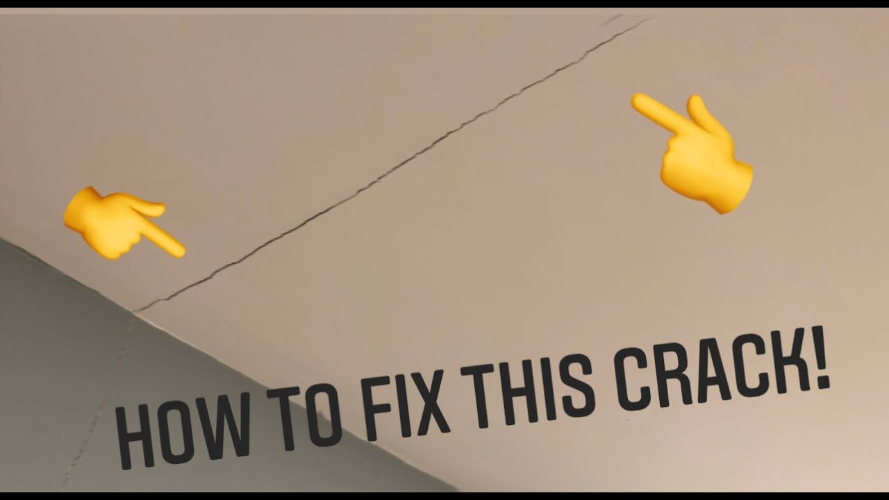 How to Repair a Drywall Crack - YouTube