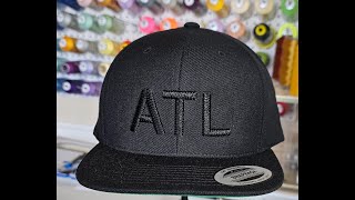 3D Puff Cap Embroidery with 3D Snake Font on Bai V22