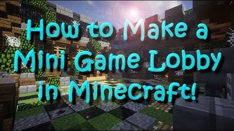 How to build a Multiplayer/ Mini Game Lobby in Minecraft Bedrock!