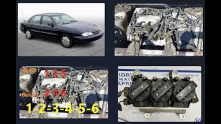 Sports Performance 1995–1999 Chevy Lumina V6-3100 3.1L Engine Firing Order - Cylinder and Coil Numbers - Bank-1 Bank-2