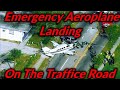Aeroplane emergency landing on road | Interesting websites
