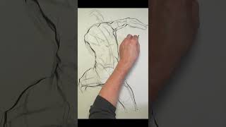 Twenty five minute pose. #figurativeart #drawing #charcoaldrawing  #drawingtechniques #figuredrawing