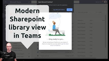 Modern SharePoint library view in Microsoft Teams