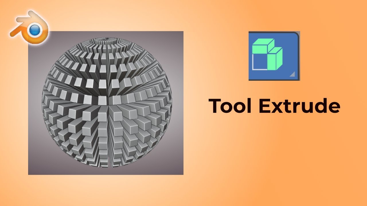 MEMPELAJARI TOOL EXTRUDE DI 3D BLENDER - YouTube