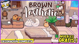 🏡 BROWN AESTHETIC House: COMPLETE DECORATION with FREE FURNITURE for a Family of 4 ✨Avatar World screenshot 5