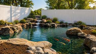 We Built a Massive Koi Pond