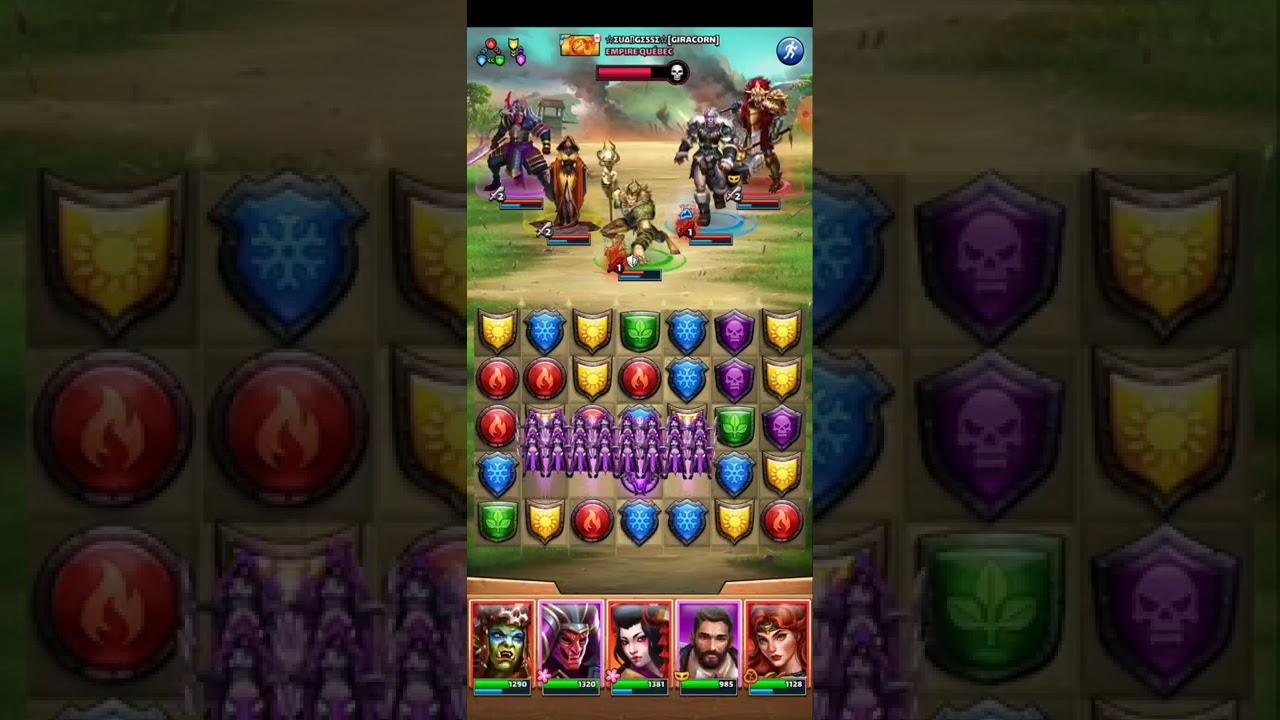 Empires and puzzles war hits Quantum Legend vs EMPIRE QUEBEC YouTube