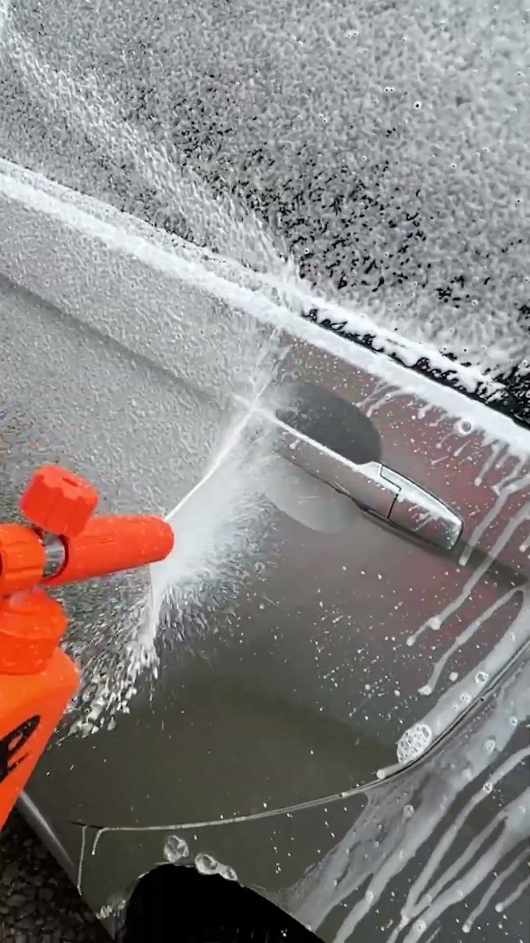 Experiencing a Foam Car Wash with a Portable Pressure Washer