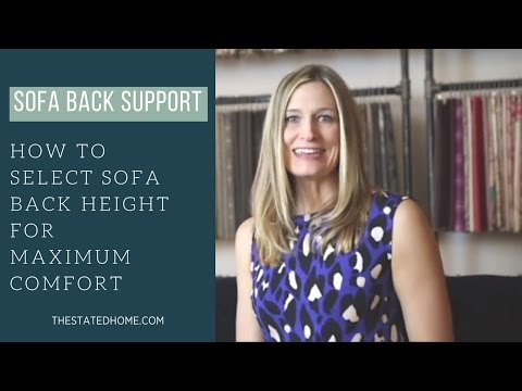 The Best Sofa Back Height – How to Figure it Out – The Stated Home American Made Furniture