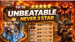 TOP 2 TH18 ANTI 3 STAR LEGEND Bases 🔥INSANE Unbeatable War+Legend League Layouts | Clash of Clans