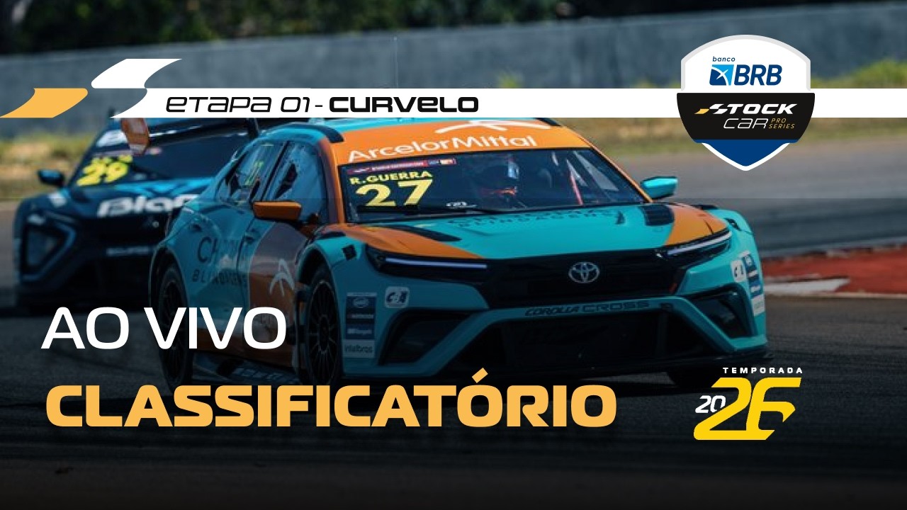 STOCK CAR BRB 2026 AO VIVO | 1ª ETAPA - TREINO CLASSIFICATÓRIO | CURVELO, MG