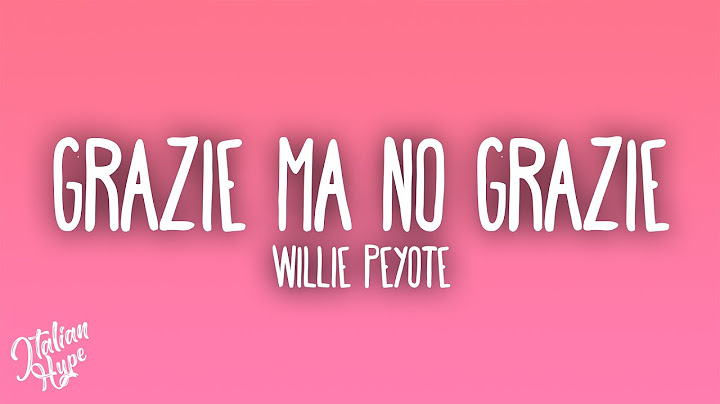 Willie Peyote - Grazie ma no grazie