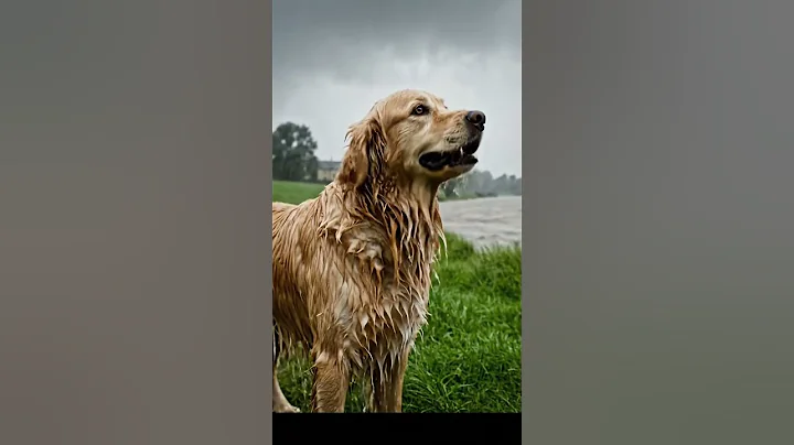 Brave Golden Retriever Saves Baby Duckling From Flood! 🐕💛🦆 Heartwarming Animal Rescue