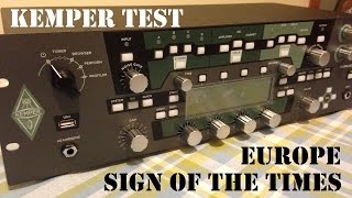 Europe - Sign Of The Times Solo (Checking out my new Kemper!)