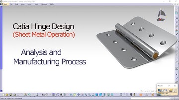 how to design hinge in catia v5 (Sheet metal operation) , Ansys workbench analysis #catia #ansys