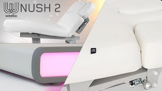 Премиум кушетка Weelko Nush 2 для SPA и Wellness процедур с 4 двигателями и RGB подсветкой