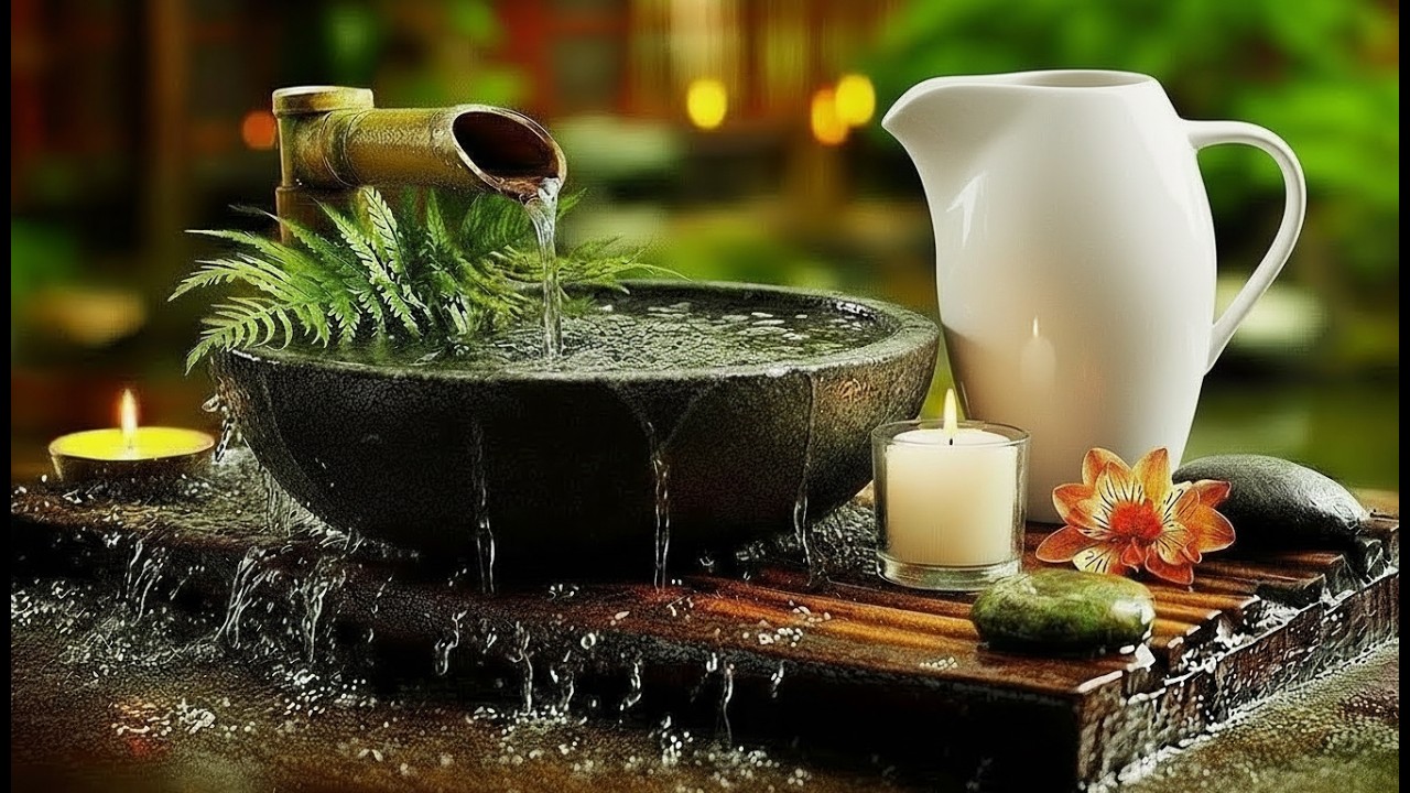 Deep Sleep Spa Music 🌙 3 Hours Waterfall Relaxation for Insomnia & Stress Relief