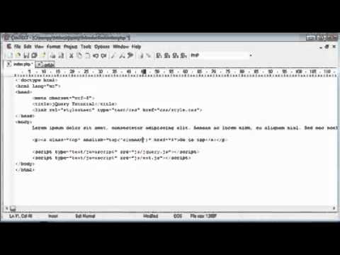 jQuery Tutorial - 89 - Scroll to top