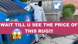 DUMPSTER DIVIN// U WILL NEVER BELIEVE THE RUG I FOUND IN THE TRASH!