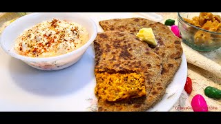 Bajra Mooli Tikkad | Bajra Tikkad | Stuffed Bajra Paratha | Gluten Free | Healthy
