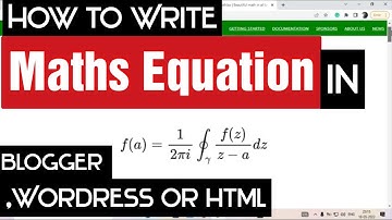 How to write math equation in Blogger or Wordpress || Math Equation in HTML | BLOGGER TUTORIAL