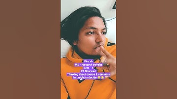 MS research courses & seminar #aerospaceengineering  how to decide at IIT